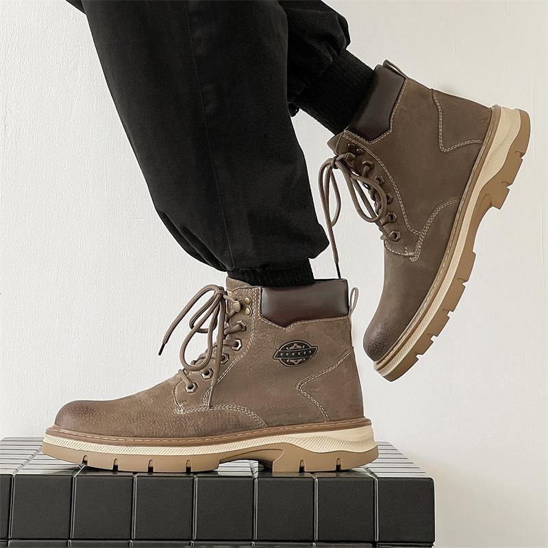 Martin Stiefel Herren Work Stiefel Vielseitiger Britischer Stil Retro Stiefel Herrenstiefel Trendsteigernde Herrenstiefel