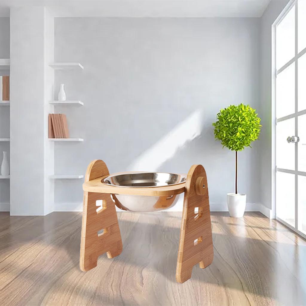 Bambusrahmen Diagonaler Nackenschutz Hundenapf Bambusrahmen Hundenapf Einzelnapf