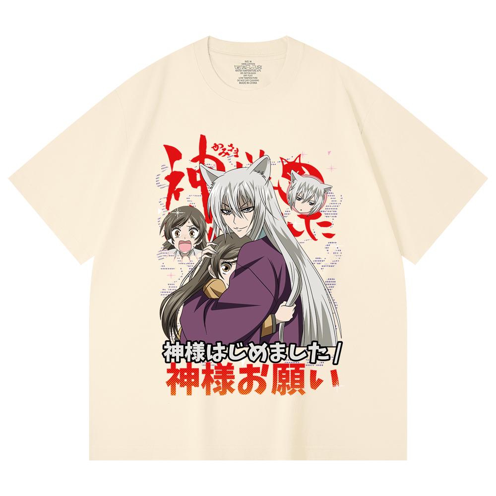 230 Gsm 100% Cotton Kamisama Kiss V1 Print Unisex Heavy Cotton T Shirt