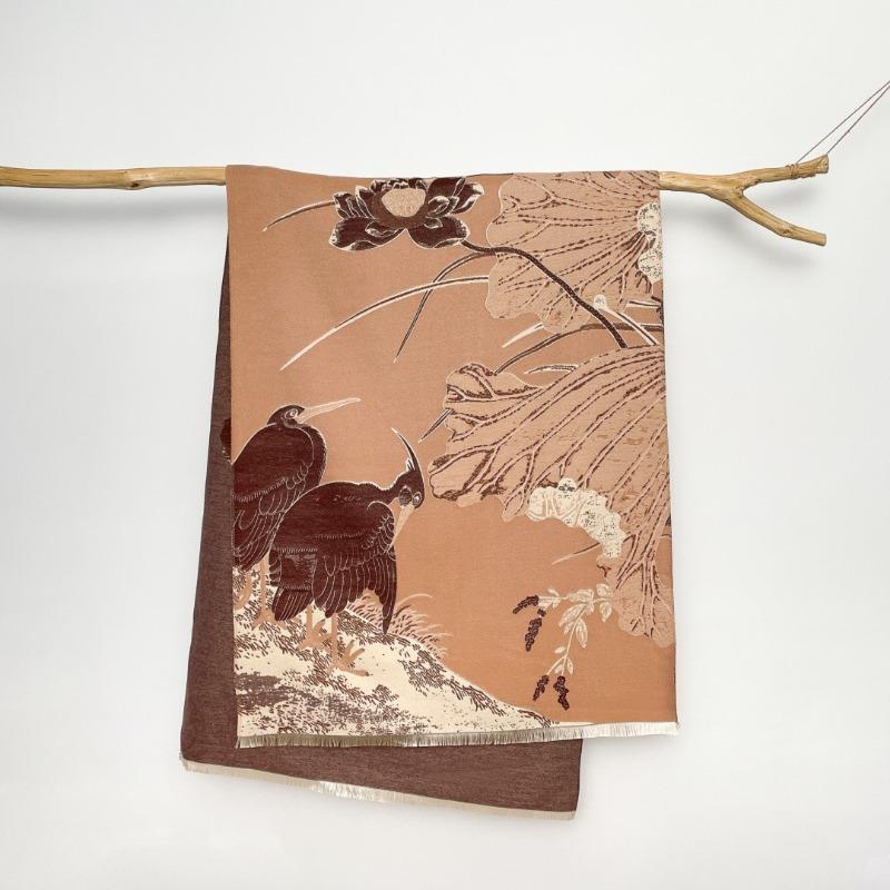 New stork scarf autumn and winter double-sided imitation cashmere scarf winter high-end warm shawl
