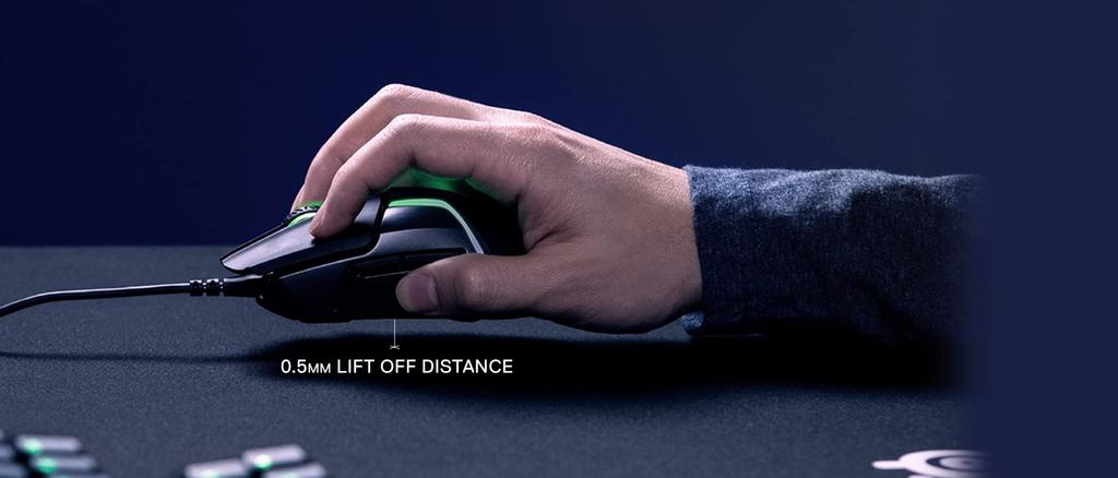 SteelSeries Rival 600 Wired Gaming Dual Customizable Weight and Center of ARM 62446 Mouse, Sensor, Gravity, 32-bit Processor,