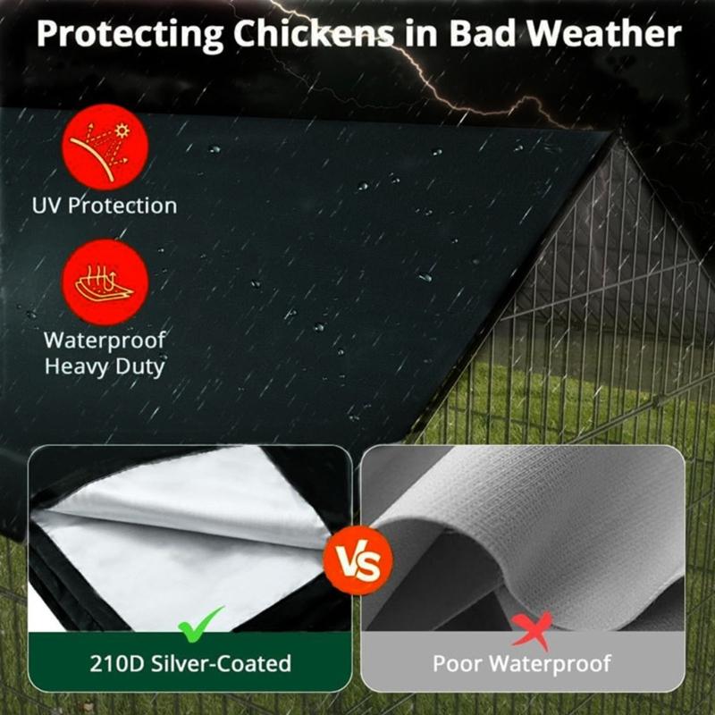 Refugios Universales para Animales a Prueba de Polvo Fácilmente Instalables Cubierta para Gallineros Accesorio de Refugio Exterior
