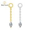 Right Grand ASTM F136 Titanium Earring Chain with Dangling Marquise CZ Charm for Labret Stud Hoop Nose Clicker Piercing Jewelry