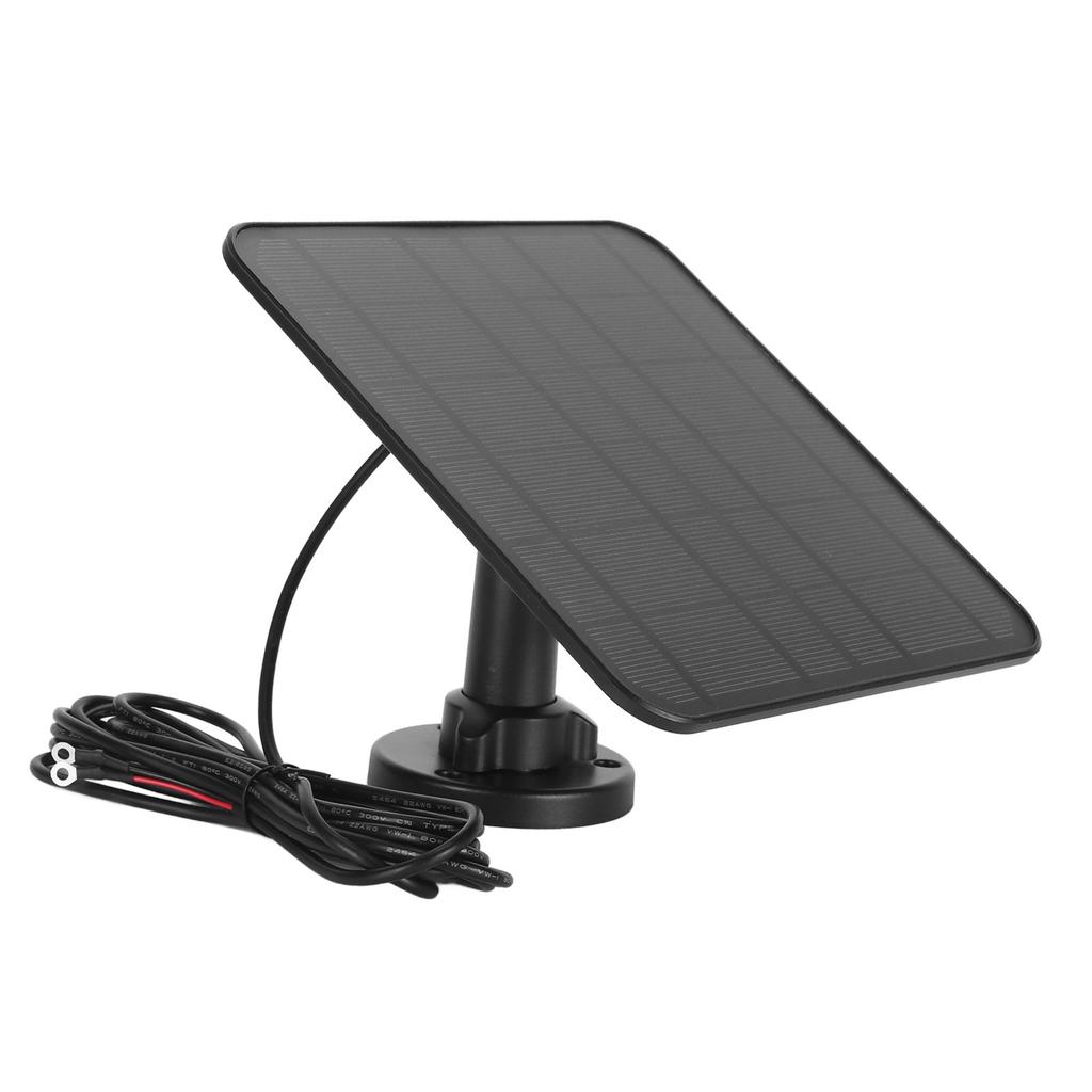 12W Solar Panel for Doorbell IP66 Waterproof 360 Degree Adjustable Bracket Camera Solar Panel Charger for Video