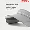 Adjustable Brim Sun Hat for Men & Women UV Protection Solid Color Summer Cap Outdoor Sports Commute Hat