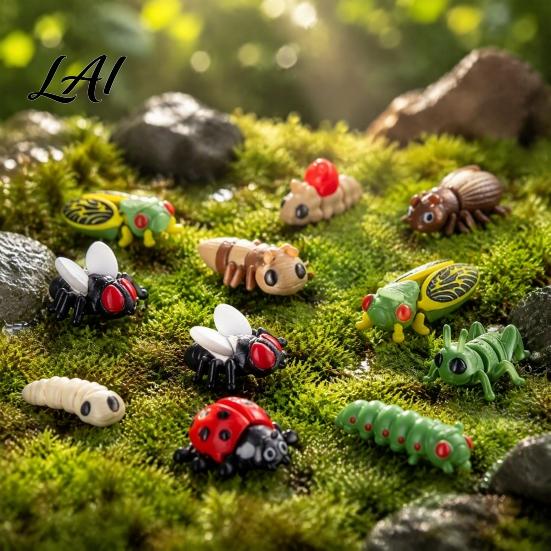 3D Printed Movable Joint Figures 2026 Christmas Advent Calendar 24 Days Insect Fidget Toy Countdown Flexible Limb Play Sets Pcs Mini Articulated