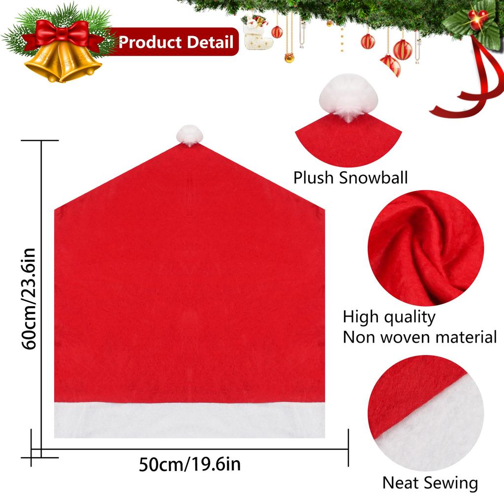 4PCS/6PCS Christmas Table Chair Cover Christmas Daily Necessities Decoration