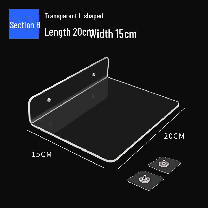 

Акриловый настенный стеллаж для хранения вещей для кухни и ванной комнаты Upgraded Thickened Version