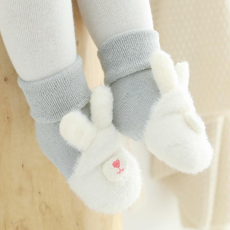 Lawadka Newborn Baby Girl Boy Socks Anti Slip Cute Soft Cartoon Winter Thick Warm Terry Infant Socks For Baby Girls Boys 0-3Year