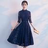 Evening Dress New Spring Party Dinner Small Dress Dress Party Medium and Long Slim Fit