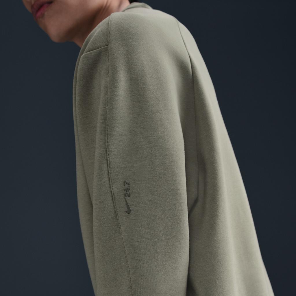 Nike Dri-Fit 24.7 Series Casual Simple Round Neck Long Sleeve Sweatshirt Men sweatshirt Light-Green-Gray Steel-Green HQ6965320