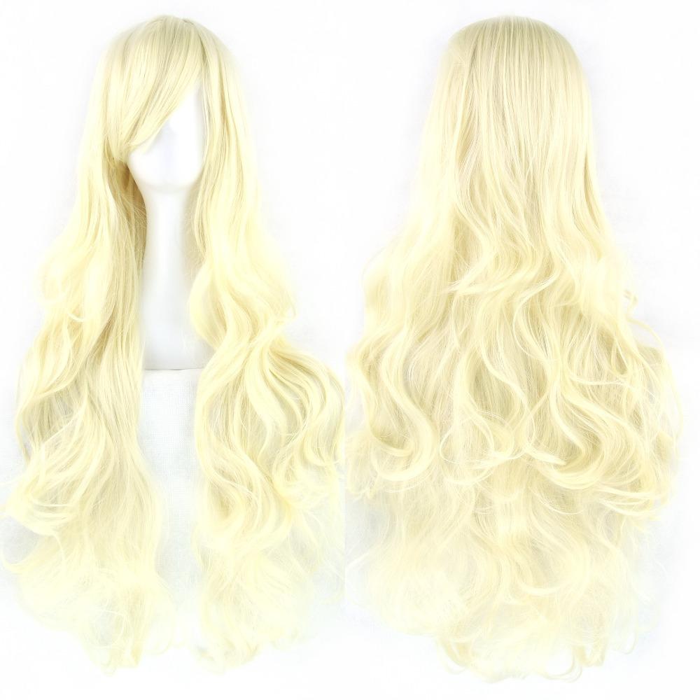 Peluca de Pelo Sintético Largo en Capas Resistente al Calor para Cosplay de Anime Halloween para Mujeres