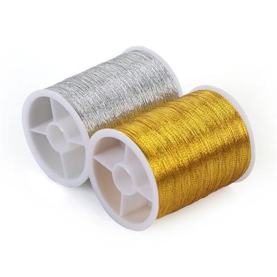 100 metros Artesanato DIY Máquina de Costura Fio Dourado Linha de Bordado Ponto Cruz