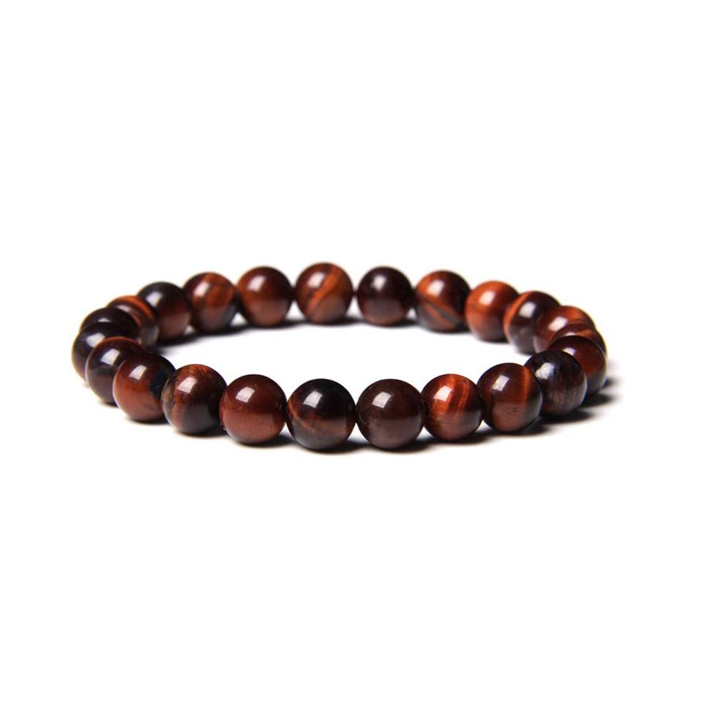 8mm Edelsteinarmband, rundes Perlenarmband, Kristallperlen für Männer und Frauen, Achat elastisches Perlenarmband