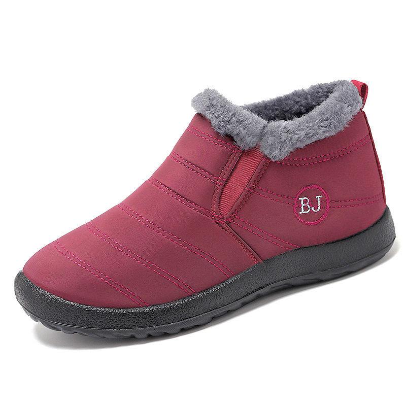 Fashion Women's Boots with Plush Platform, Women's Shoes, Waterproof Boots for Women, Fashionable Snow Boots for Winter, Boots for Women