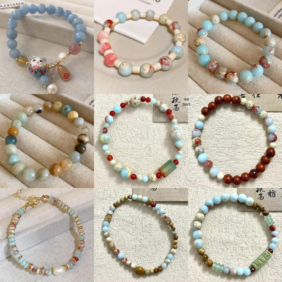 

Elegant Shoushan Stone Agate Bracelet: Fresh Chinese Style, Versatile & High-End Design