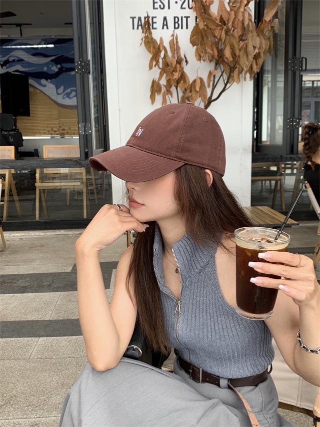 2024 Softtop Bestickte Baseballkappe für Kinder mit großen Köpfen, Gesichtsschlankmachend, Vielseitig für Sport und Reisen.