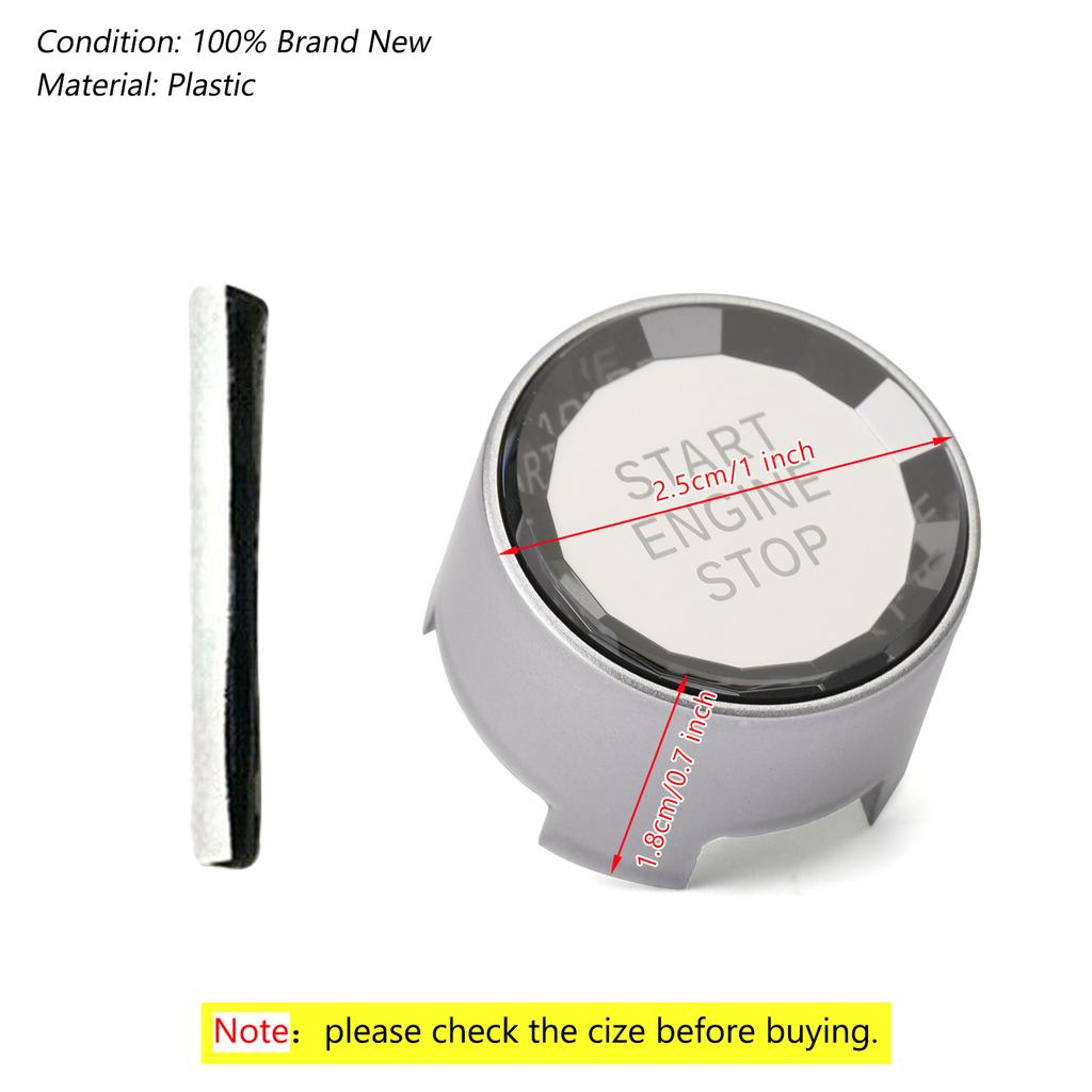 Artudatech Engine Start Stop Switch Button Cover For BMW F Chassis F30 F31 F20 F21 Crystal Car Accessories