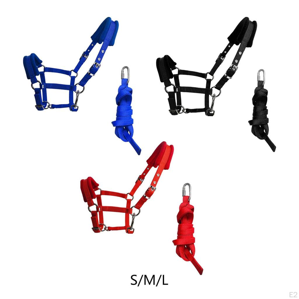 Durable Horse Bridle Rein Halter Headstall Thickened Equestrian Accessories Adjustable Harness