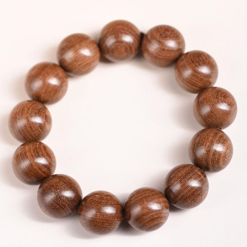 Authentic Sandalwood Buddhist Prayer Beads Bracelet - Ethnic Style Jewelry