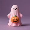 Halloween Pink/ Pumpkin Ghost/ Resin Craft Ornament Cute Style Three Dimensional Decoration Cute And Eye Catching