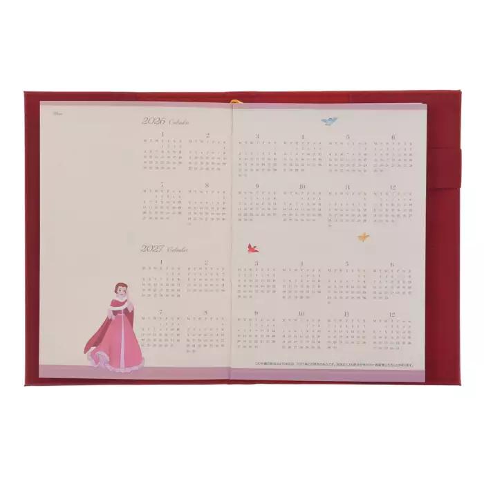 Disney Beauty and the Beast Planner Schedule Book, B6, Embossed 2026 Japan NEW