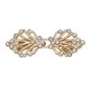 1 Pair Shiny Alloy Cardigan Collar Clips Holder Women Decor Crystal Cape Cloak Clasps Fasteners Buckle Brooch Clip