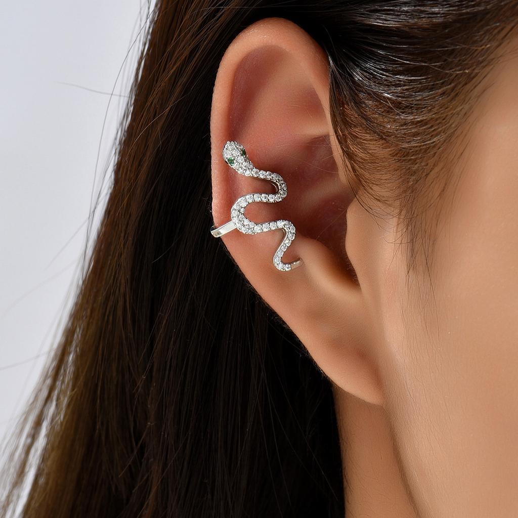 Personalized Temperament Earrings, Unique Personality, Spirit Snake, No Ear Hole, Ear Bone Clip, Fashionable Ear Clip