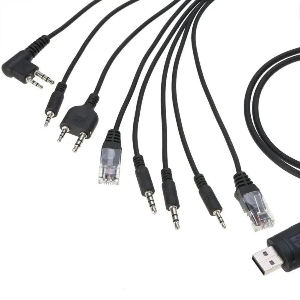 ABS 8 in 1 Walkie Talkie Connector Wire USB Write Frequency Line  Walkie Talkie Accessories