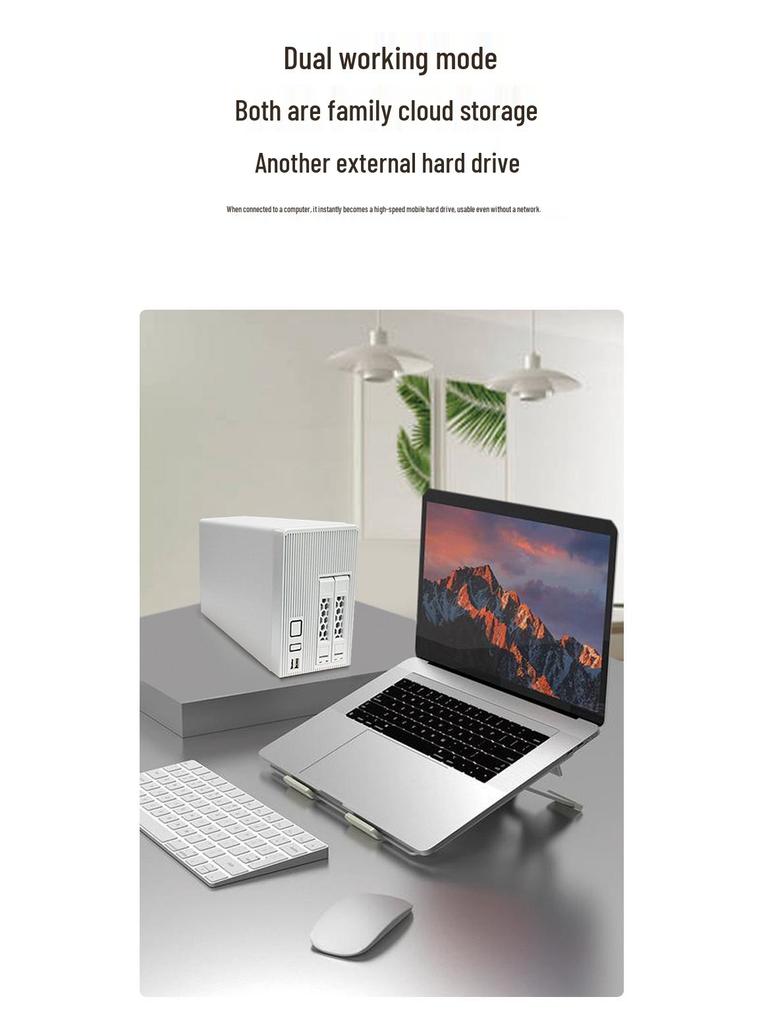 Two-Bay NAS Home Cloud Storage Server with Mobile Expansion