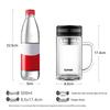 SUPOR Double-Layer Borosilicate Glass Tea Mug with Handle