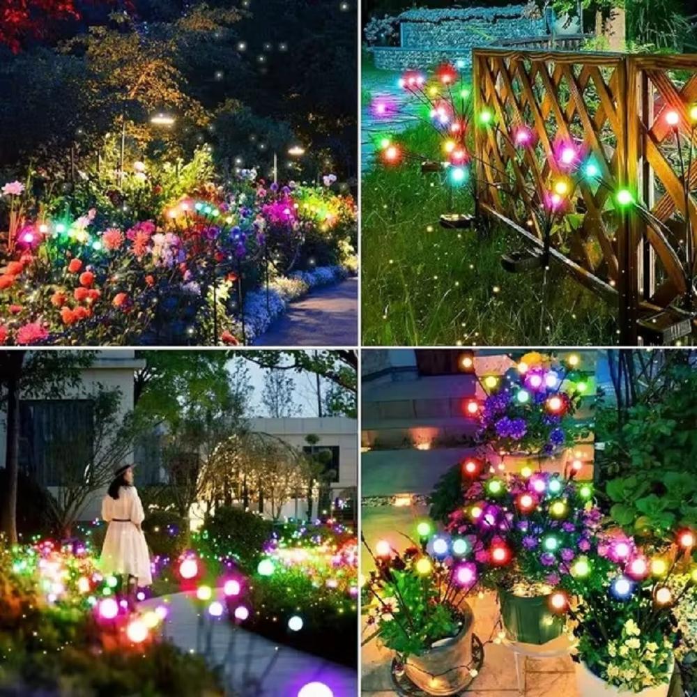 8/12/20LEDS Solar Mushroom Fairy Light Garden Outdoor Decor Waterproof Night Lamp Yard For Christmas Wedding Party Decoration
