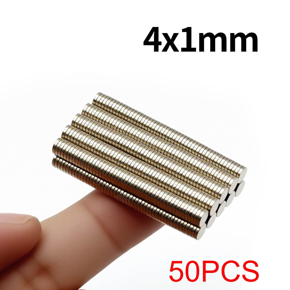 4x1mm Super Strong Neodymium Magnet N35 NdfeB Permanent Magnetic Imanes Round Powerful Magnets Refrigerator Magnet