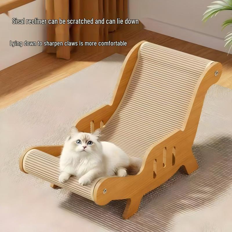 Sisal Cat Scratcher & Bed: Durable, Shed-Free Toy & Claw Board for Cats