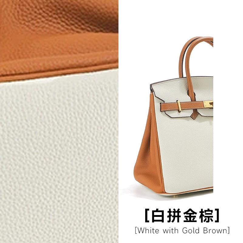 First layer cowhide platinum bag, genuine leather women's bag, large capacity Kelly handbag, women's high-end commuting shoulder messenger bag