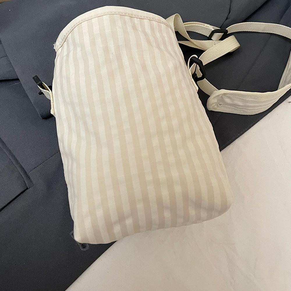 Adjustable Strap Nylon Crossbody Bag Casual Mini Square Bag Simple Mobile Phone Pouch  Male/Female