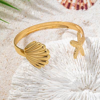 Europe and the United States Hot Selling Viral Trends Versatile Starfish Shell Bracelet Elegant Personality Beach Holiday Wind