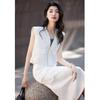 Demana Women's Summer Workwear Cotton Vest & Skirt Set