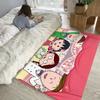 Alfombrilla de Suelo Anime Chibi Maruko-chan Suave Engrosada Absorbente Antideslizante Dormitorio Sala de Estar Felpudo Decoración del Hogar Alfombras de Franela
