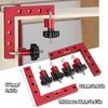 2 Set Woodworking Corner Clamps Right Angle Ruler 90 Degree L-shaped Auxiliary Square Aluminium Positioning Plates Fixing with Precise Angles