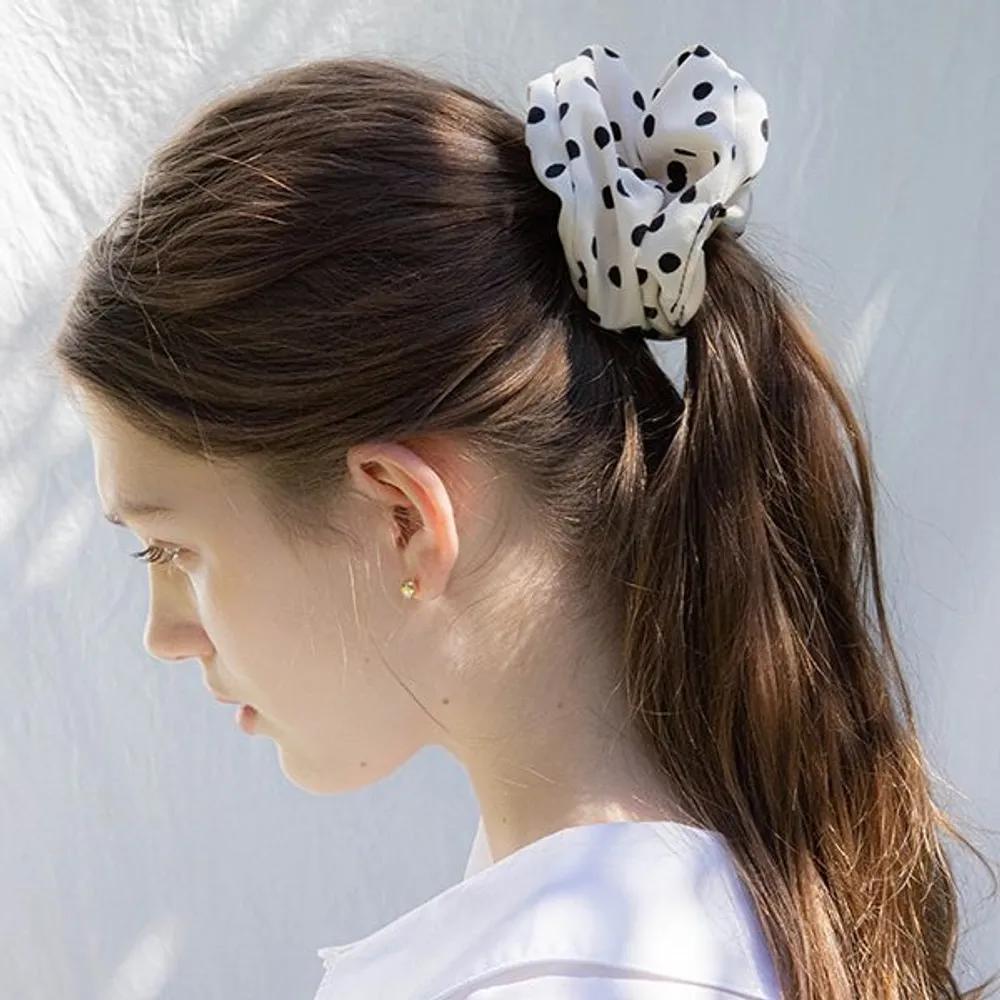 Dot Scrunchie JP-22-154S ivory