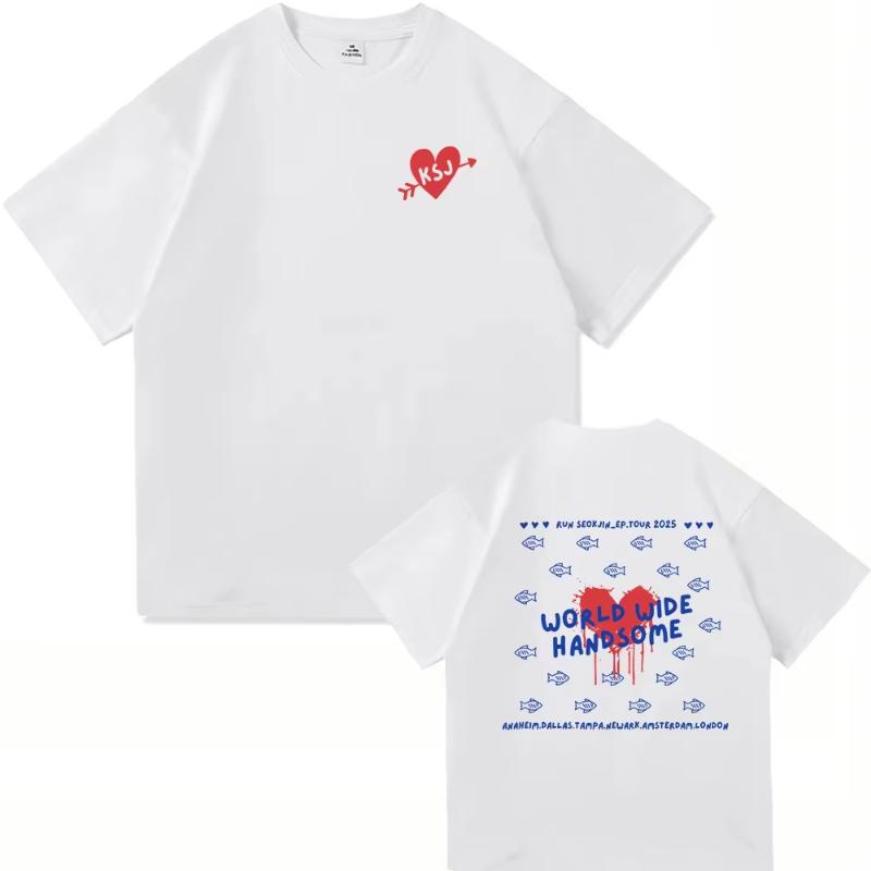 2025 Concert RUNSEOKJIN with The Same T Shirt Worldwide Handsome Love Men Women Clothing Harajuku High Quality Cotton Tshirts