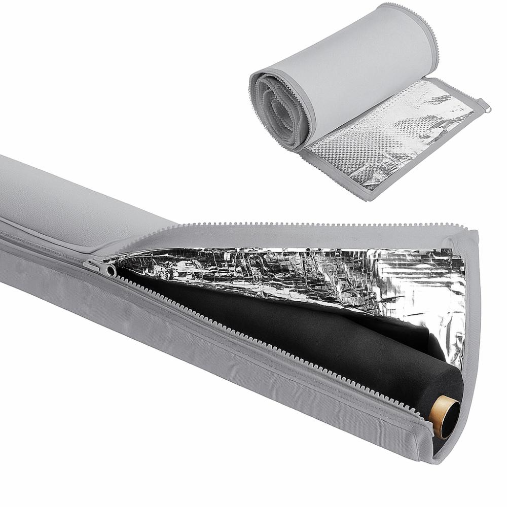 600D Oxford AC Pipe Insulation Covers 72x10.2 in HVAC Insulation Wrap  Outside Installation