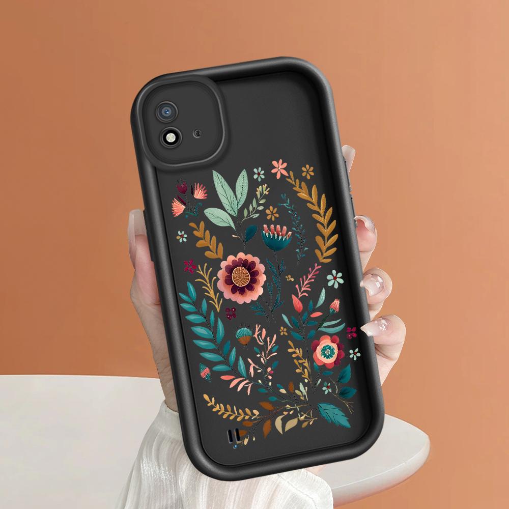 Weiches Silikon-Quadratleiter-Druckmuster-Telefongehäuse Vollständige Abdeckungskamera Stoßfestes Schutzgummigehäuse für OPPO Realme