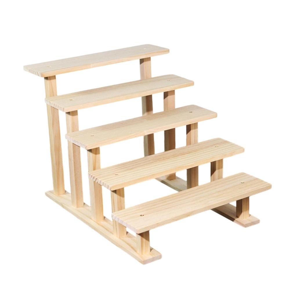 Wood Display Riser Cupcake Stand Decorative Figure Display Stand Perfume Organizer for Figures Jewelry Desserts Show Vendor