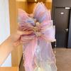 Pearl Bow Hair Clip & Tassel Ribbon Headband for Women & Girls