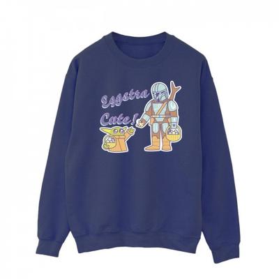 Mens The Mandalorian Eggstra Cute Grogu Sweatshirt