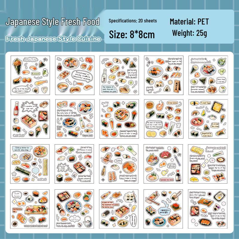 Language and Leisure: Cute Cat Pattern Decorative Sticker Book for Pets