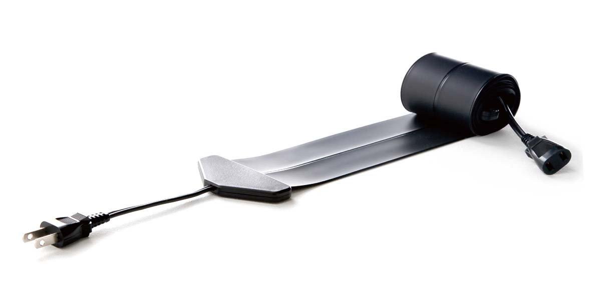 

Дивовижно тонкий подовжувач, плоский чорний, 2 м чорний