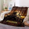 L-Lord of the Rings Movie Print Flannel Blanket Soft Warm Throw For Sofa Bedroom Home Decor Fantasy Film Fan Birthday Present